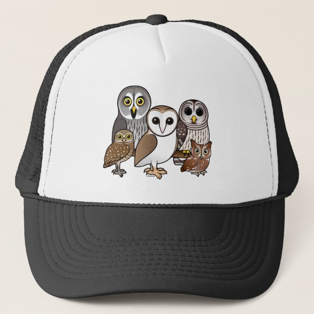 5 Birdorable Owls Trucker Hat (Front)