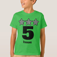 5 Birthday Boy Stars Big Number Custom Name V25