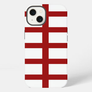 5 Bisected Red Lines iPhone Case
