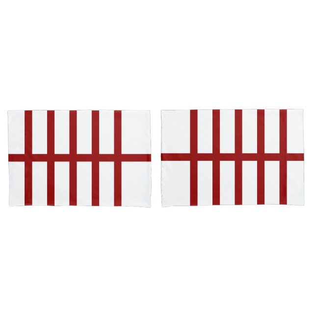 5 Bisected Red Lines Pillowcase (Front-Set)