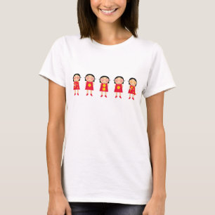 5 Cartoon Anns T-Shirt