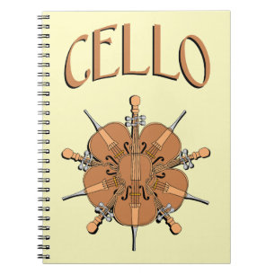 5 Cellos Text Notebook