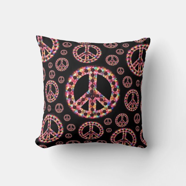 5-Colour Peace American MoJo FLIP Pillow (Front)
