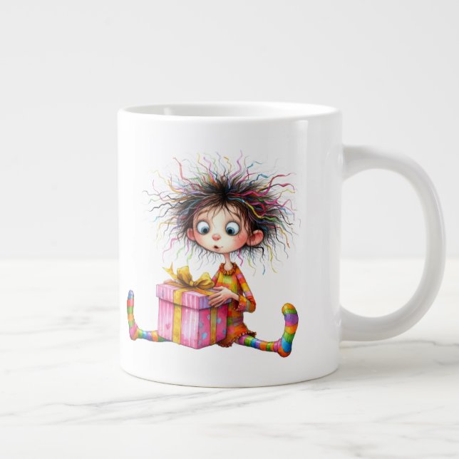 *  5 Colourful  Whimsical Christmas BOY  Gift AP97 Large Coffee Mug (Right)