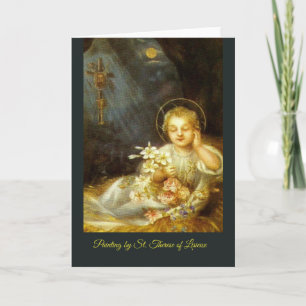 5 Day Novena Painting Baby Jesus St. Therese Card
