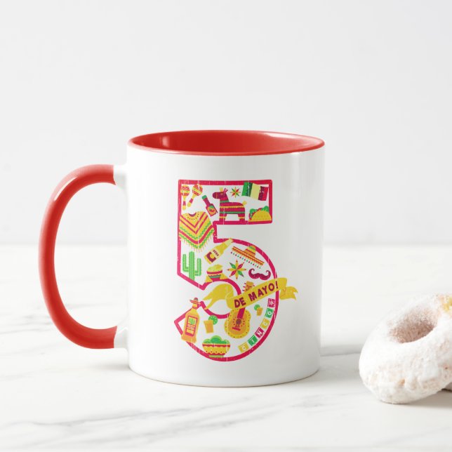 5 De Mayo - Mexican Icons Mug (With Donut)