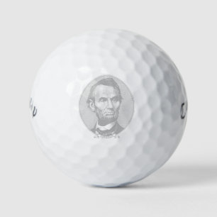 $5 Dollar Money of President Abraham Lincoln Golf Balls