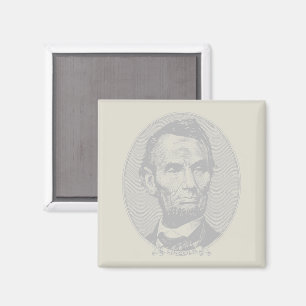 $5 Dollar Money  of President Abraham Lincoln  Magnet