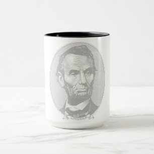 $5 Dollar Money  of President Abraham Lincoln  Mug