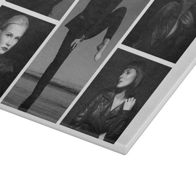 5 Editable Photo Collage Cutting Board (Corner)