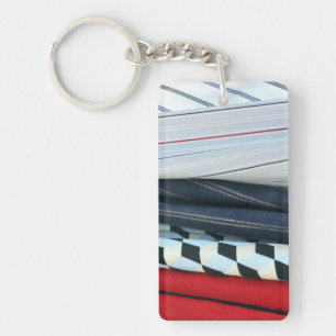 5 Fabrics With Geometric Patterns Key Ring