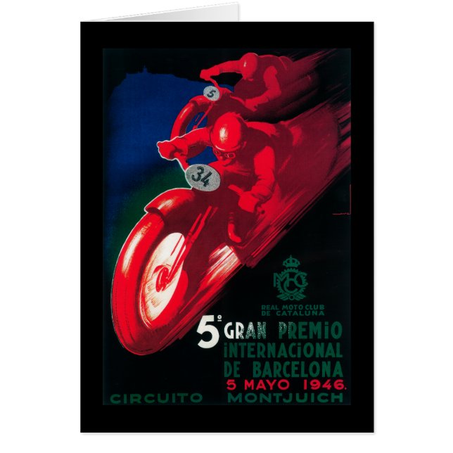 5 Gran Premio Internat'l Motorcycle Poster (Front)