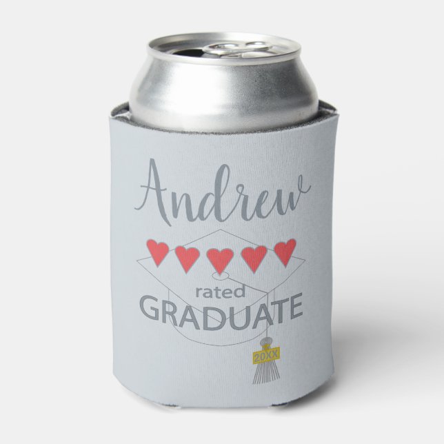 5 Heart Rated Graduate Can Cooler (Can Front)