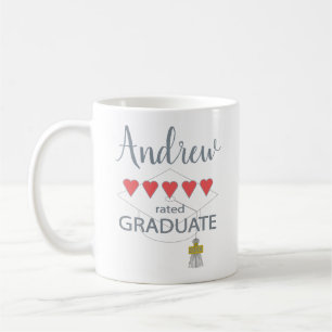 5 Heart Rated Graduate Coffee Mug