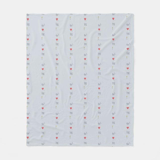 5 Heart Rated Graduate Fleece Blanket (Front)