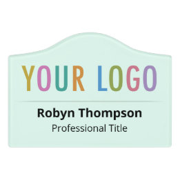 5 inch Acrylic Name Plate Company Logo Small Crest Door Sign