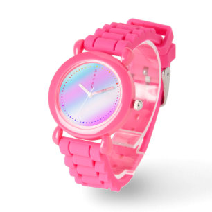 5 Letter Personalized Name Rainbow Silicone Watch