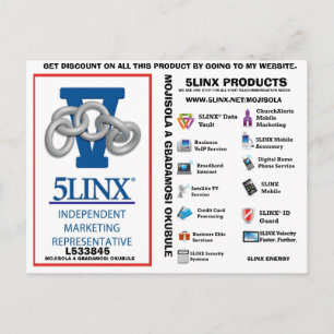 5 linx logo by mojisola a gbadamosi okubule cop... postcard
