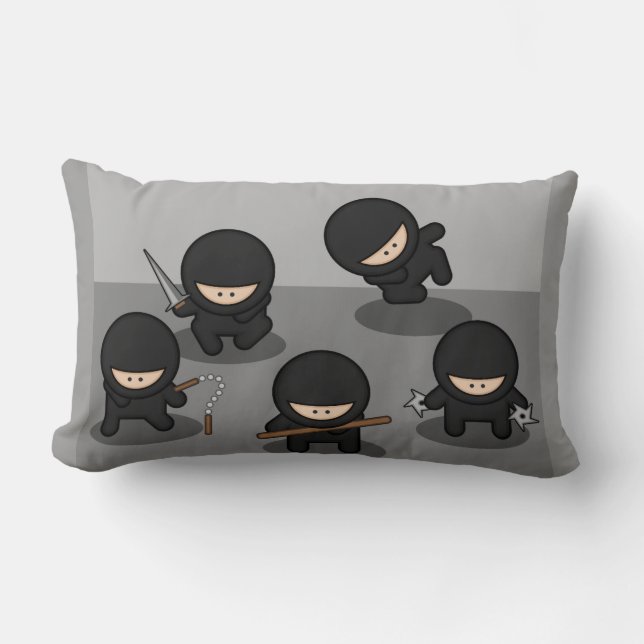 5 Little ninjas Lumbar Cushion (Front)