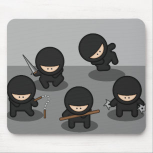5 Little ninjas Mouse Pad
