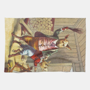 5 Little Pigs: The Pig That Had None Tea Towel