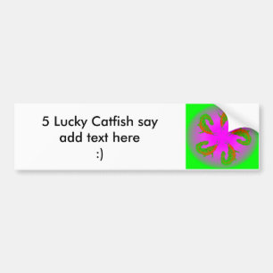 5 Lucky Catfish #2 Bumper Sticker