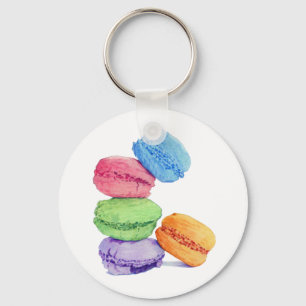 5 Macarons Keychain