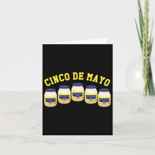5 Mayonnaise Jars Funny Cinco De Mayo Card