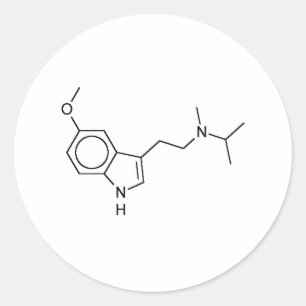 5-MeO-MiPT Classic Round Sticker