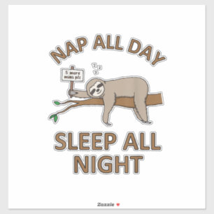 5 More Mins Funny Sloth Shirt Sleep Napping Cute T
