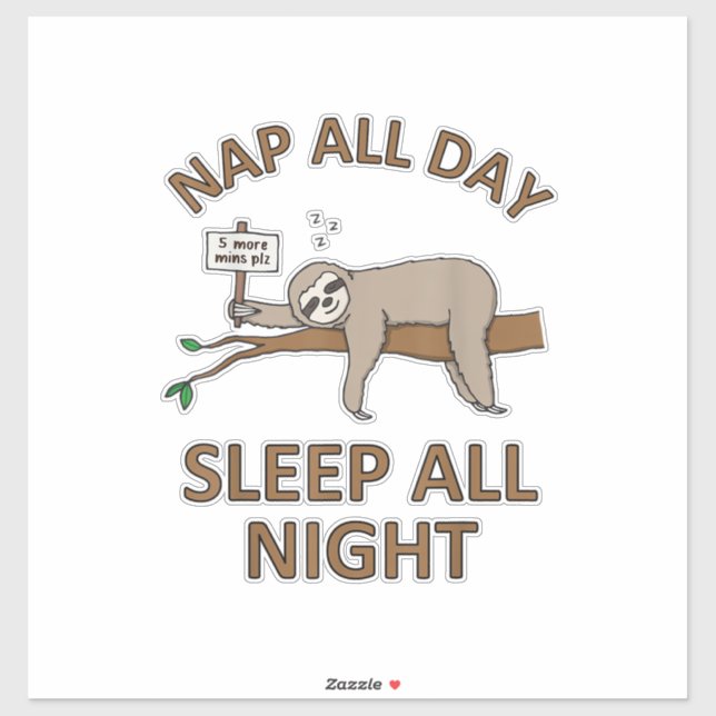 5 More Mins Funny Sloth Shirt Sleep Napping Cute T (Sheet)