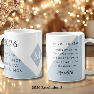 5. New Year Resolution for 2026 Year of Change  Coffee Mug