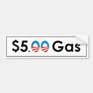 $5 Obama Gas Bumper Sticker