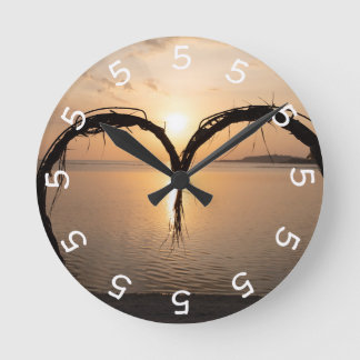 5 o'clock Sunset Photo Wall Clock