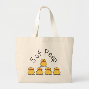 5 of Peep Large Tote Bag