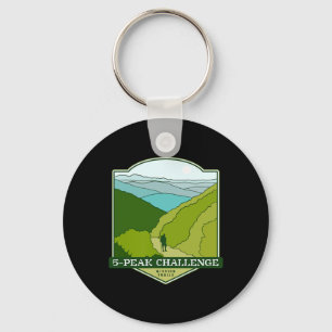 5-peak Challenge - Mission Trails Hiking Key Ring