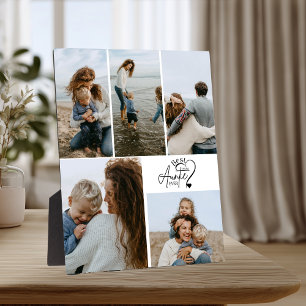 5 Personalised Best Aunt Photo Collage Plaque