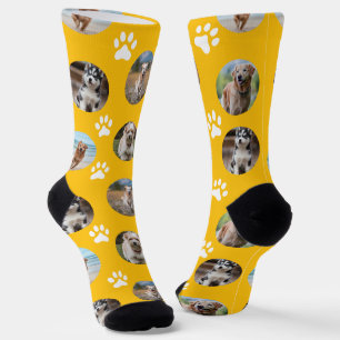 5 Pet Photo Collage Template Make Your Own Yellow  Socks