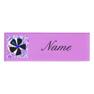 5 petal pinwheel flower Thunder_Cove Name Tag