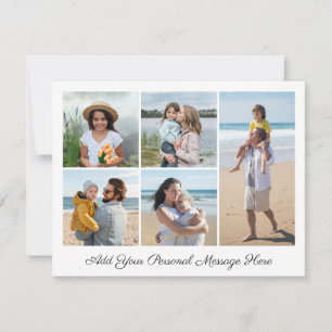 5 Photo Collage Add Your Own Greeting Card
