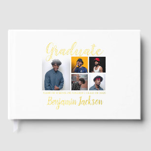 5 Photo Collage Guest Graduation Book