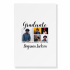 5 Photo Collage Guest Graduation Signature Board