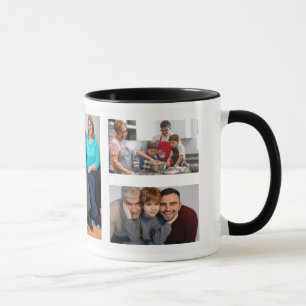 5 Photo Collage Mug - Custom Photo Coffee Cup