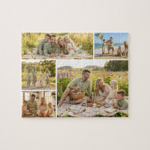 5 Photo Collage Personalised Custom Puzzle