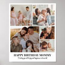 5 Photo Collage Personalised Picture Grid Custom