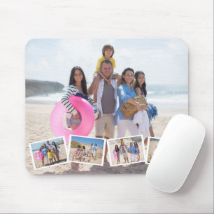 5 Photo Collage Template Personalised Mouse Pad