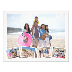 5 Photo Collage Template Personalised Print