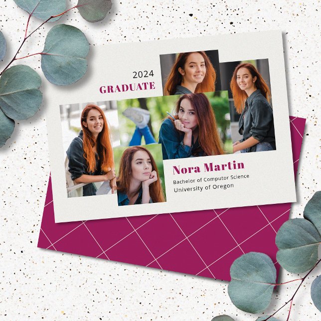 5 Photo College Magenta Cream Announcement (Creator Uploaded)