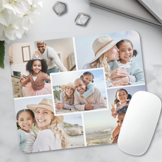 5 Photo Create Your Own Picture Collage Mouse Pad (5 Photo Create Your Own Picture Collage Mouse Pad)