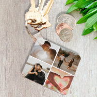 5 Photo Custom Collage Personalised Keychain